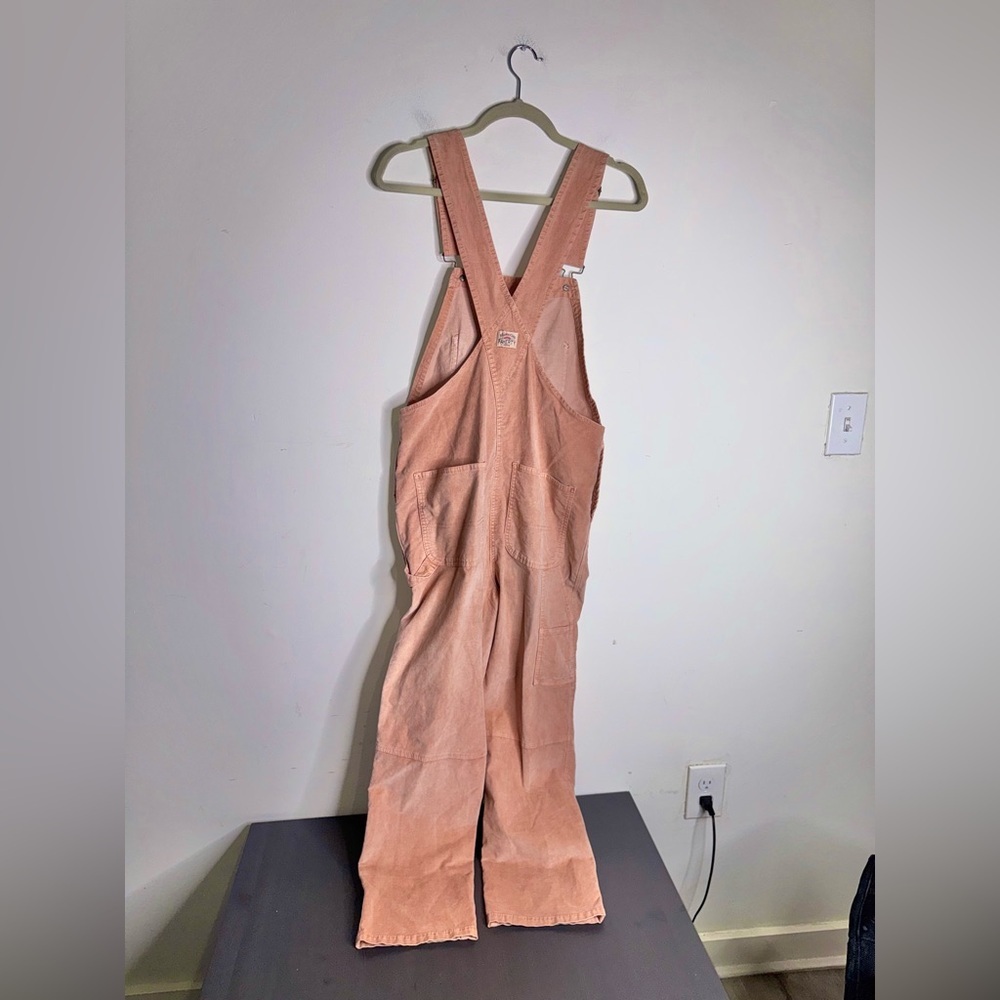 Faherty Kerry Twill Overalls Organic Cotton Pockets - Picture 5 of 11